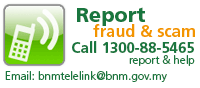Report fraud & scam, call 1300.88.5465